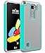 LG G Stylo 2 Plus Case, LG Stylus 2 Plus Case, LG MS550 Case, LG LS775 Case, kaesar Slim Hybrid Dual Layer Armor Defender Protective Case Cover for LG G Stylo 2 Plus / Stylus 2 Plus - Emerald / Gray