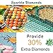 SanerDirect 4 Pack 5d DIY Christmas Snowman Diamond Painting Kits, Full Drill Paint with Diamonds Kits 12x16 inches