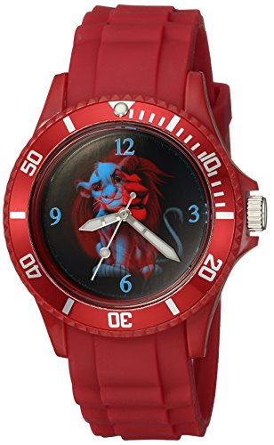 Disney men s  lion king  quartz plastic casual watch, c…