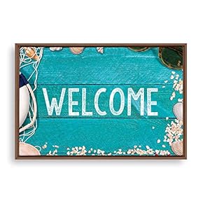 signwin Framed Canvas Wall Art Welcome Canvas Prints...