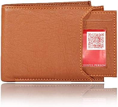 Brown Faux Leather Men's Wallet (A-ALW-1T)