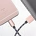 [Apple MFi Certified] Eoso 6.6 Feet/2 M Extra Long Nylon Braided USB Cable with Aluminum Cap on 8 Pin Lightning Connector for iPhone 7 / 6 Plus,iPad Air 2 and More (6.6Ft Rose Gold)