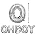 KUNGYO Baby Shower Decorations for Boy-Giant OH BOY Balloons-40
