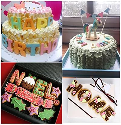ilauke 26 Grandes Découpoirs Alphabet Emporte-Pièces Multicolores en Plastique pour Gâteau Fondant Biscuit Cookie Pâtisserie - Cuisine A Vivre ilauke 26 Grandes Découpoirs Alphabet Emporte-Pièces Multicolores en Plastique pour Gâteau Fondant Biscuit Cookie Pâtisserie