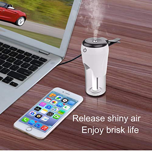 MSOO BC20 5V 1A QC3.0 Second Generation Mini USB Car Air Spray Aroma Humidifier (White)