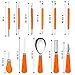 Halloween Pumpkin Carving Kit, FEOAMO 11 Pieces Professional Heavy Duty Stainless Steel Jack O Lanterns Pumpkin Carving Tools Set for Halloween Kids Adults Party Decorations, with Storage Carrying Bag