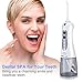 Blusmart Cordless Water Flosser Oral Irrigator Professional Dental Water Floss Rechargeable Flossing IPX7 Waterproof with 4 Jet Tips For Braces and Teeth Whitening,Travel and Home Use