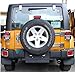 AVOMAR 2pcs ABS Rear Door Liftgate Hinge Covers Spare Tire Tailgate Hinge Trims for Jeep Wrangler & Unlimited JK 2007-2017