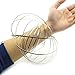 ELifeBox 2 Pack Random Colors Flow Rings Set - Flow Rings Kinetic Spring Bracelet, Multi Sensory Interactive 3D Shape Flow Ring for Kids Teens Adults, Spinning Metal Globe Slides Down Arms