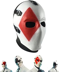 Vercico Poker Máscara de Carnaval de Navidad d'Año Nuevo de Halloween Máscara de Cabeza con Tema de Pascua (Cuadrado) 