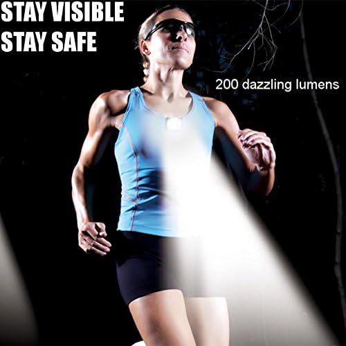 LED Safety Light - Clip On to Stay Safe and Be Seen at Night - Great for Running, Walking, Kids, Dog Collars, Hiking, Camping, Ragnar, Trail or Bike - USB rechargeable, compact and just 2 Oz