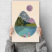 Canvas Wall Art Nordic Style Canvas Prints Home Artwork Decoration for Living Room,Bedroom - 12x18 inches