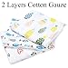 Muslin Swaddle Blankets Silky Soft 100% Cotton Absorbent 1 Pack 47×40 inch Large Muslin Swaddle for Girl and Boy (Color NO8)
