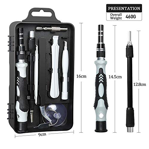 Precision Screwdriver Set, E.Durable 115 in 1 Magnetic Screwdriver Bit Set with Case Professional Screwdriver Repair Tool Kit for iPhone Xs/XS Max/XR/X/8/7/6/Plus,Cellphone/Computer/Tablet/PC