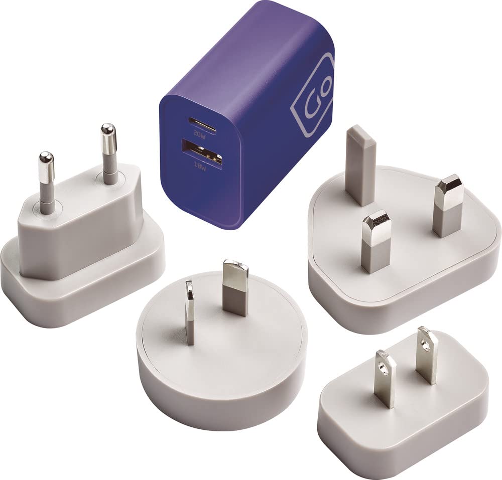 Go Travel Worldwide USB-A & USB-C Mains Charger (Ref 576.101)