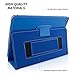 Snugg iPad 9.7 (2018/2017) & iPad Air Case, Electric Blue Leather Smart Case Cover Apple iPad Air and New iPad 2017 9.7