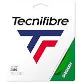 Tecnifibre 305 "Green Multifilament Squash String - Best in Class Combination of Control, Ball Feel, and Power - 18g/1.10mm; 17g/1.20mm, (Sets and Reels Available)