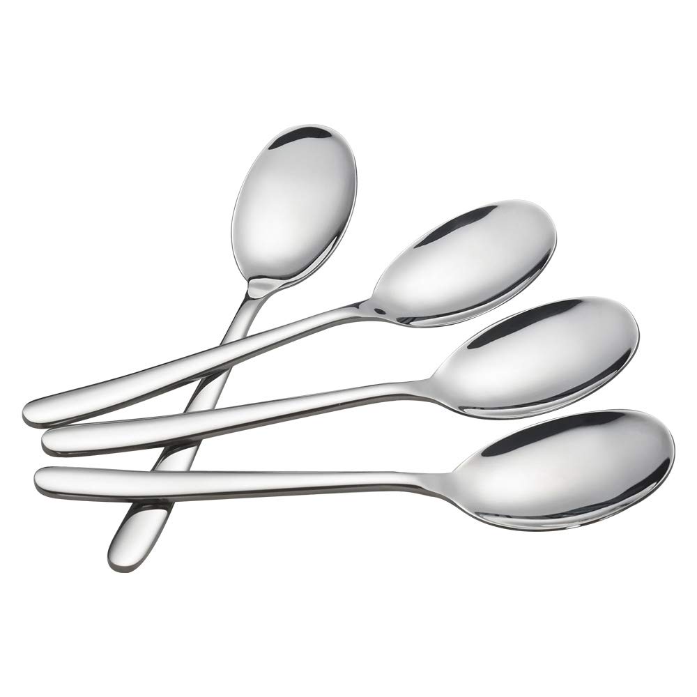 Zerdyne 6 Pieces Serving Spoons, Stainless Steel Large Buffet Serving Spoons