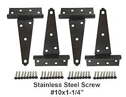 QCAA Stainless Steel Extra Heavy Tee Hinge, 6" x