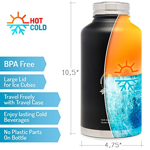 2 Growler+Bottle+Bud+Sweatproof+Thirst+Quenching