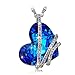 QIANSE Pendant Necklace Made with SWAROVSKI Crystal, 