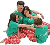 Naughty-Nice 2 Sided Christmas Holiday Clothing Set; Choose Kids or Adult