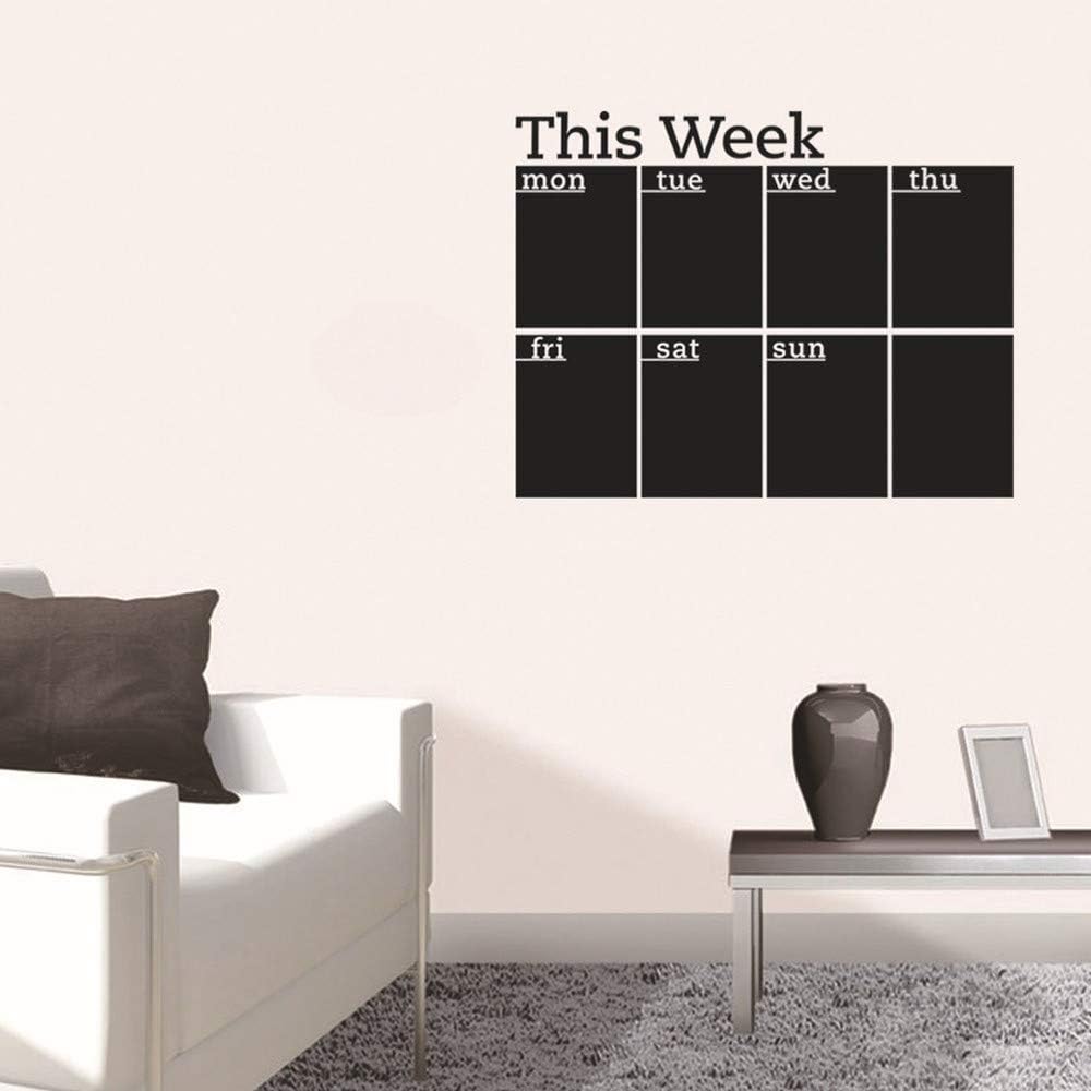 Calendrier Mensuel Effaçable Pour Frigo - Tableau Planning Familial, Autocollant PVC, Idée Organisation Maison - 6