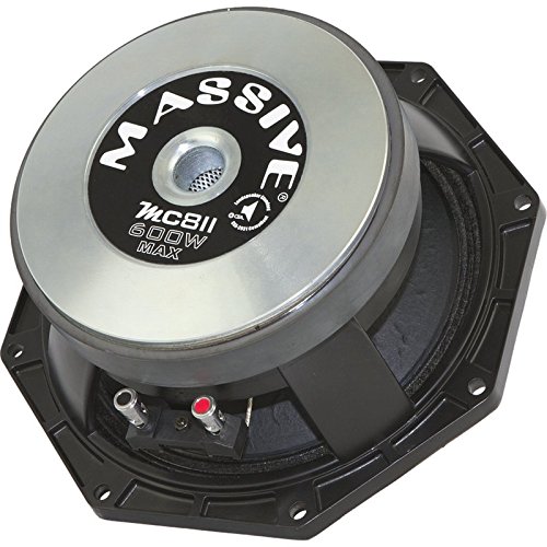 Massive Audio MC8II - 8 Inch 600 Watts Max / 200w RMS, Pro Audio Midrange / Midbass Speaker for Cars, Stage and DJ Applications