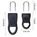 eborder 32 Pieces Replacement Zipper Pulls Zipper Tags Zip Fixer for Clothes or Suitcase, Black