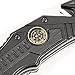 Coleman Black Folding Knife, Liner Lock Assisted Opening Tactical Hunting Knife, 4.5 Inch Closed - CM1006