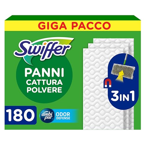 Swiffer Ricariche Catturapolvere Per Scopa 30 Pezzi, Per Catturare E Intrappolare La Polvere