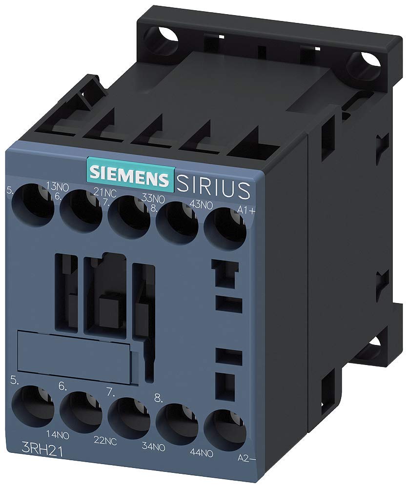 Siemens 3RH2131-1BB40 Contactor Relay, 3No+1Nc, DC 24V, Size S00, Screw Terminal, White