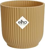 elho Vibes Fold Round Mini Plant Pot 11.1 cm Yellow Recycled Plastic