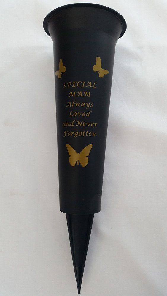 Special Verse Graveside Memorial Grave Spiked Flower Vase (Mam, 1 Pack) — image 1