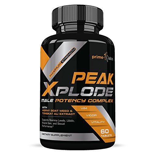 Peak Xplode Test Booster Pills for Enhanced Muscle Growth, Performance & Energy with Tongkat Ali & Maca for Naturally Boosting Size & Stength - 60 Servings