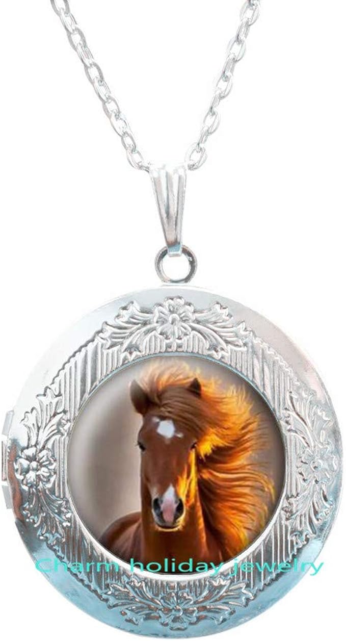 Horse Jewelry Horse Gifts Horse Locket Necklace Personalized for Women