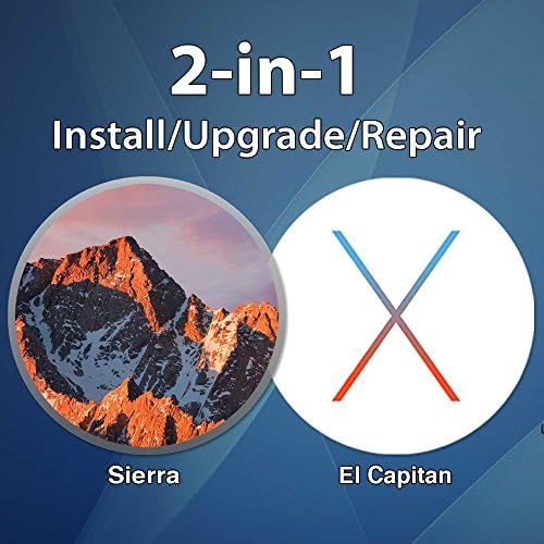 2-in-1 macOS Sierra + El Capitan Bootable USB for Install / Upgrade / Repair