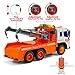 Gizmovine Toy Truck Heavy Duty Wrecker Tow Truck Police Construction Toys for Boys with Friction Power (with Double Hooks)