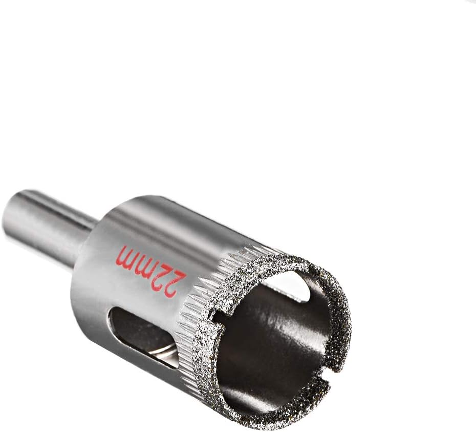 sourcing map 3pcs 22mm Diamond Tipped Drill Bit Hole Saw Cutter for Glass Tile Marble Fiberglass Ceramic Stone Bottles Pots - Image 3