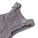 Tangc Newborn Baby Infant Knitted Mohair Rompers Overalls Photography Props Outfits (Gray)