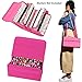 Samaz 80 Slots Marker Carrying Bag Marker Case for Primascolor Marker and Copic Marker (Rose Red)