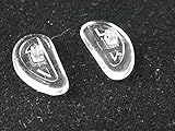 GMS Optical D-shaped Screw-in Silicone Nose Pads - 15mm Length (3 Pairs)