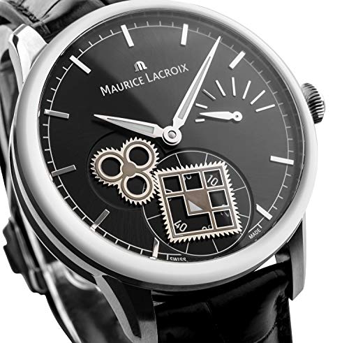 Reloj Maurice Lacroix Masterpiece Square Wheel, Carga Manual, Cocodrilo, 43mm - Imagen 4