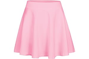 Zaclotre Skorts Skirts for Girls Elastic High Waisted Tennis Skirt with 2 Pockets Athletic Golf Workout Sports Shorts