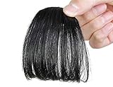 Remeehi Gorgeous Real Human Hair Flat Bangs/Fringe Hand Tied Bangs Mini Fashion Clip-in Hair Extension