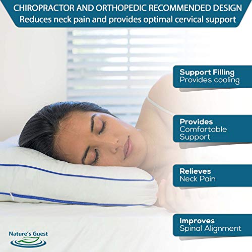 Nature's Guest Adjustable Cervical Pillow, Better Than Memory Foam