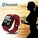 Pandaoo U8 Bluetooth Smart Watch for Android Smartphones - Red