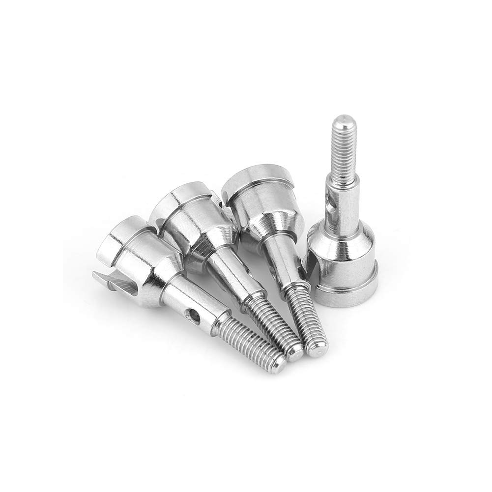 Dilwe RC Wheel Axles, 4Pcs Wheel Axles Upgrade Accessory Compatible with A949 / A959 / A969 / A979 / K929 1/18 RC Car