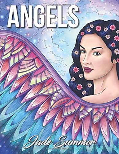 Download Angels: An Adult Coloring Book with Beautiful Women, Heavenly Scenes, and Patterns for Relaxation PDF