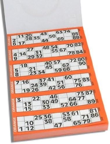 Bingo Flyers Tickets Pad Of 600 6 To View, All Colours Jumbo Brand 1-90 sheets e